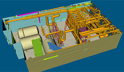 3D Mesh Multi-Layer Annotation on Industrial Plant Room Dataset